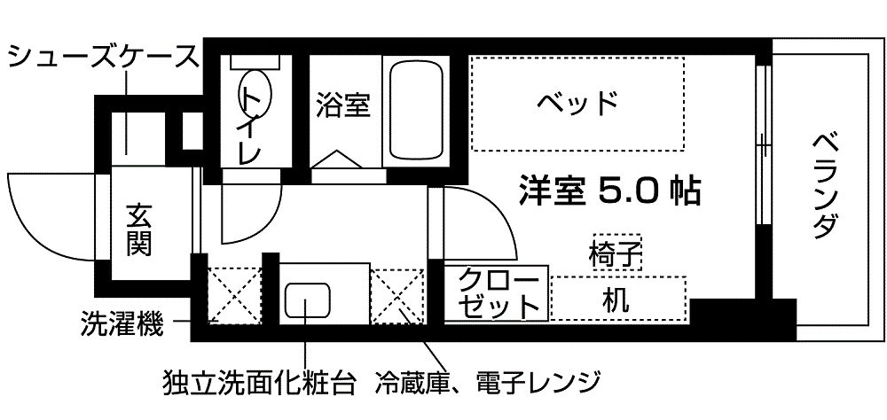 キャンパスヴィレッジ大阪近大前の間取り写真