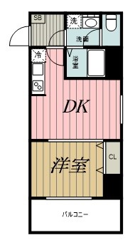ＪＲ総武線 千葉駅 徒歩10分 9階建 築3年の間取り写真