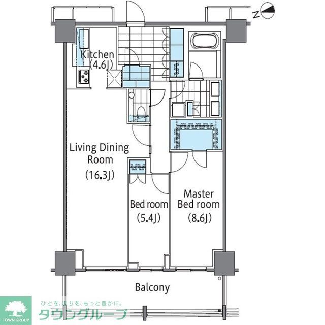 コンフォリア新宿イーストサイドタワーの間取り写真