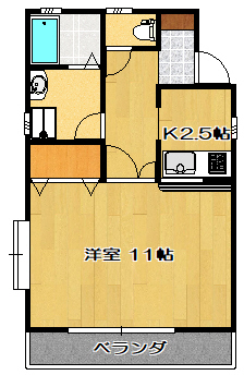 パールハイツＦＭ　　Ａの間取り