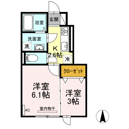 アウラ東町の間取り