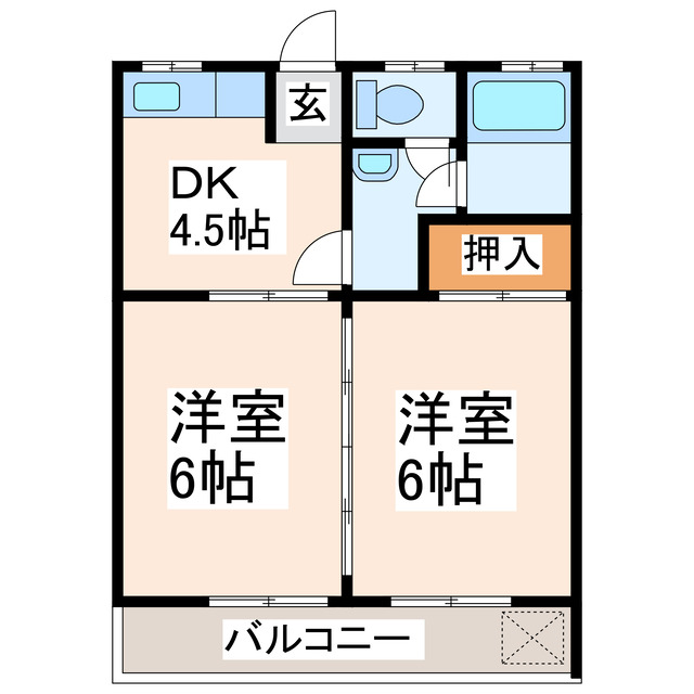 東原ハイツの間取り