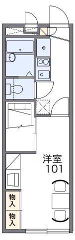 レオパレス二瀬川の間取り