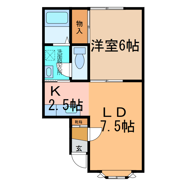 ミワハイツ3の間取り