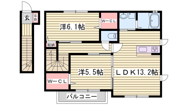 ラ　ルーチェの間取り