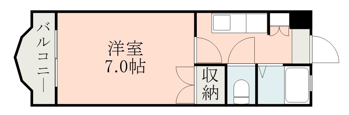 鹿児島市武のマンションの間取り