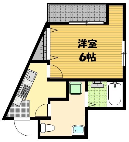 クッカ清水の間取り