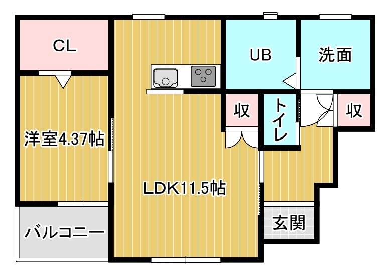 シャンドゥ・フルールの間取り