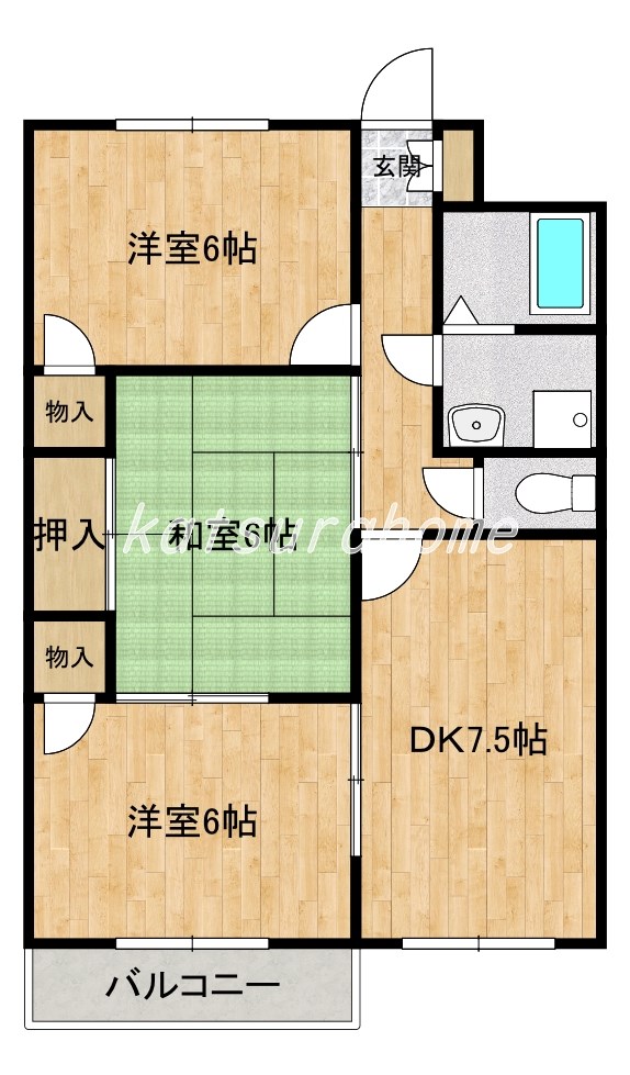 第1パークマンション西原の間取り