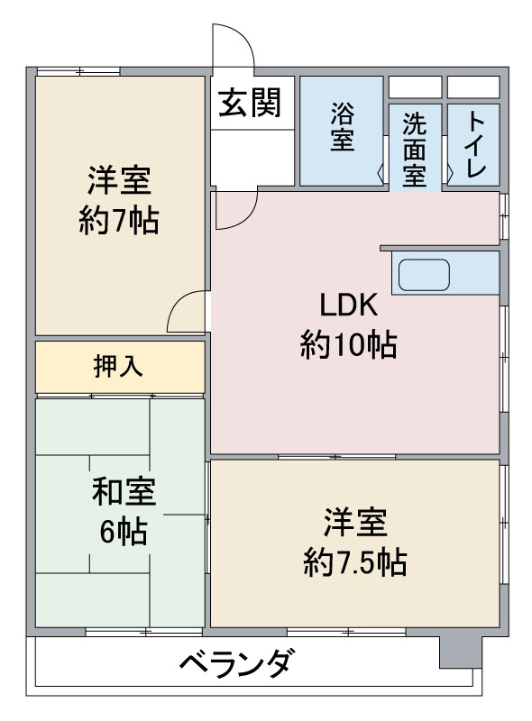 アーバンきたじまの間取り