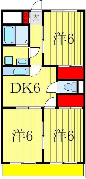 第3パークマンション西原の間取り