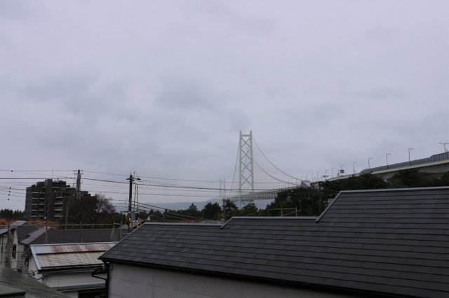 【神戸市垂水区舞子台のアパートの眺望】