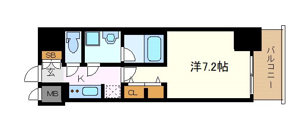 愛知県名古屋市中区丸の内２（マンション）の賃貸物件の間取り