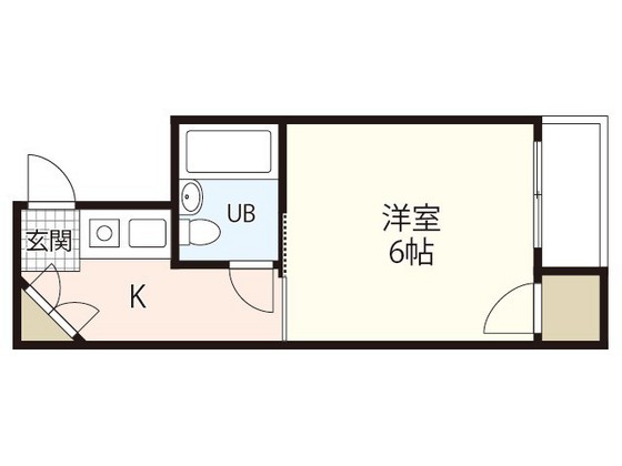 広島市南区宇品御幸のマンションの間取り