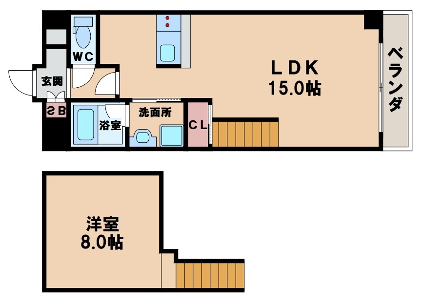 アグライア帝塚山の間取り