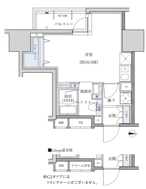 パークアクシス新栄の間取り