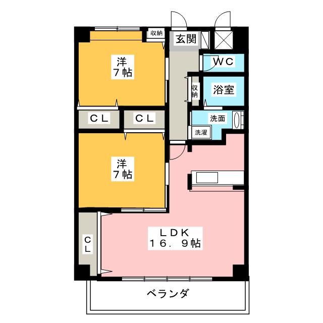 メゾン白山の間取り