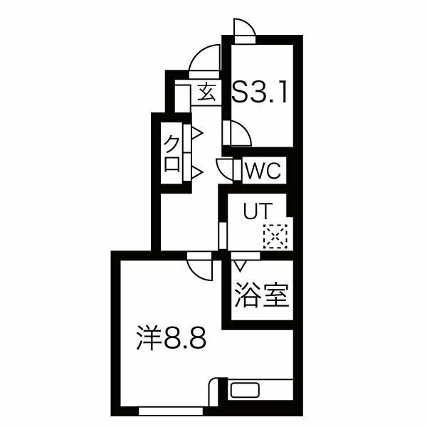 ヴィラージュ海老島Ｂの間取り