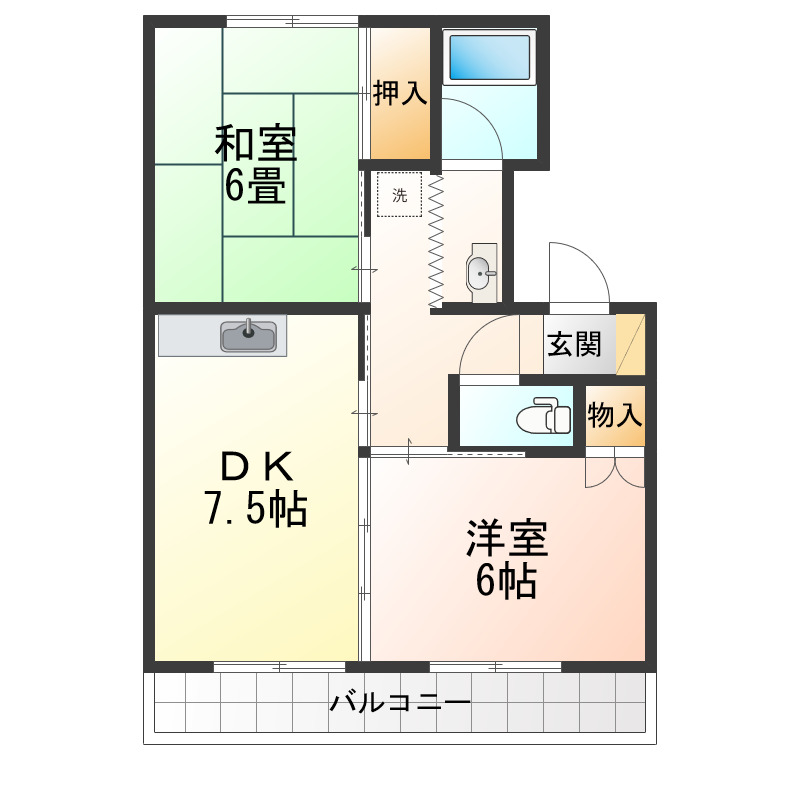 柏木マンションの間取り