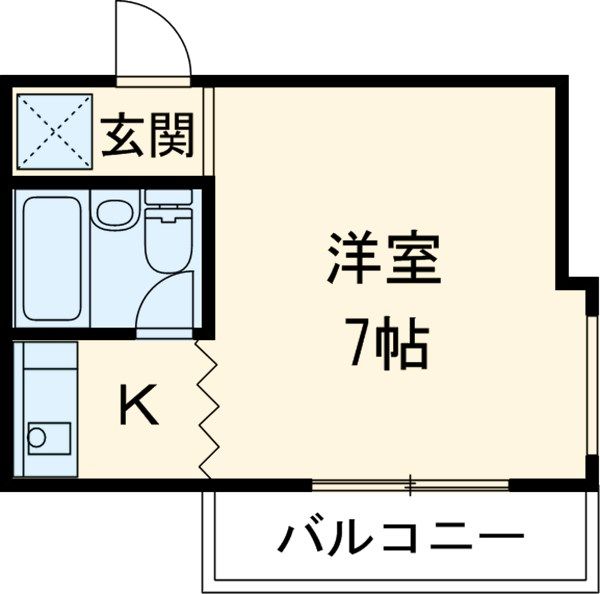 津賀田ハイツの間取り