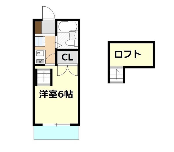 フジハイツ　嵐山の間取り