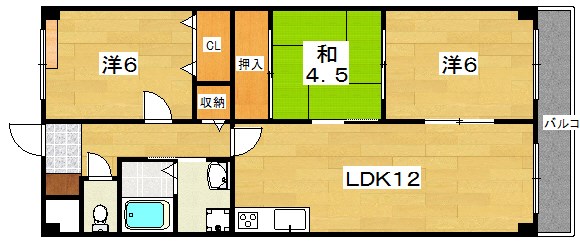 フルージオの間取り