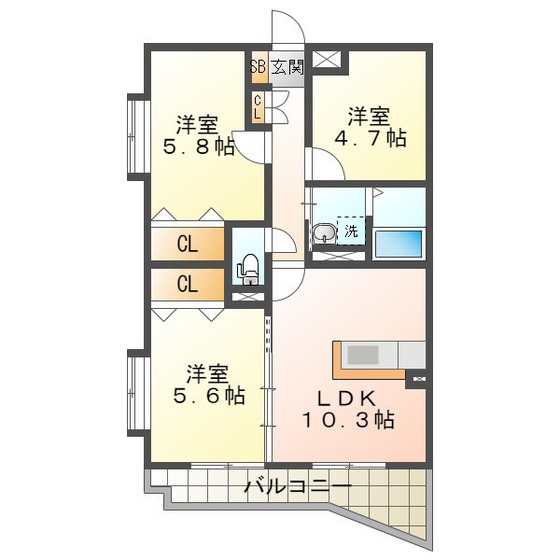 セントラルシティの間取り