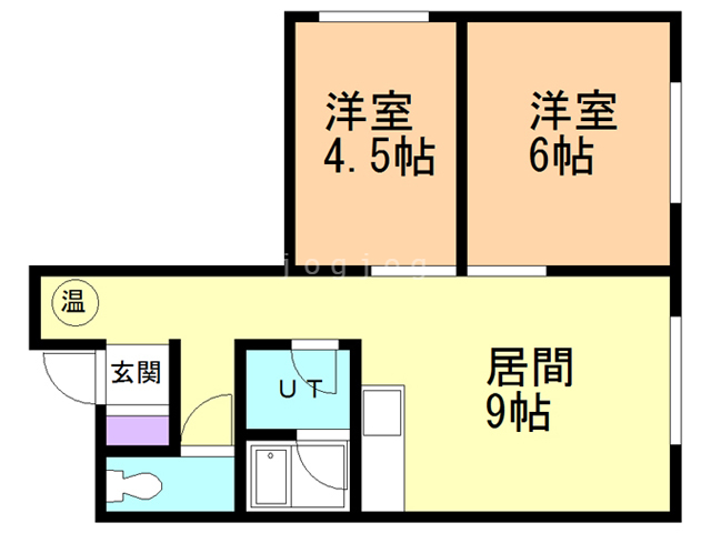 釧路市栄町のマンションの間取り