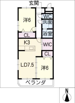 エスポワール西洞の間取り