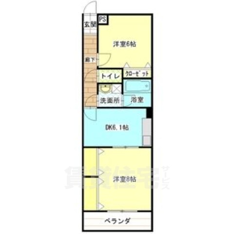 名古屋市南区道徳通のマンションの間取り