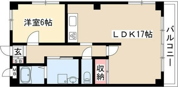 名古屋市千種区大島町のマンションの間取り