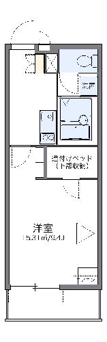 レオパレスルーチェ４の間取り