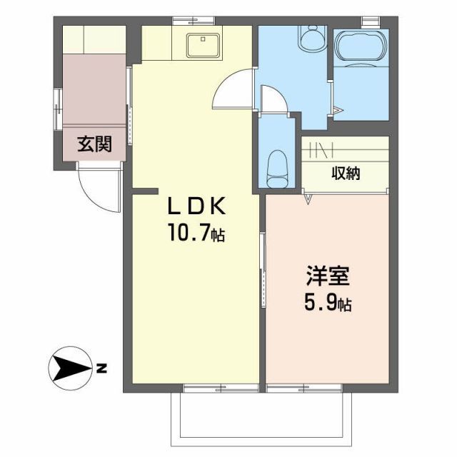 ヴィラ西の土居の間取り