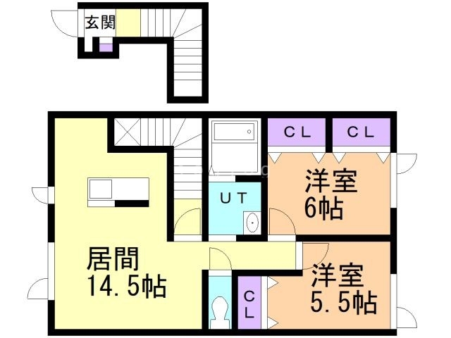 Ｋｏｍｉｅ　３の間取り