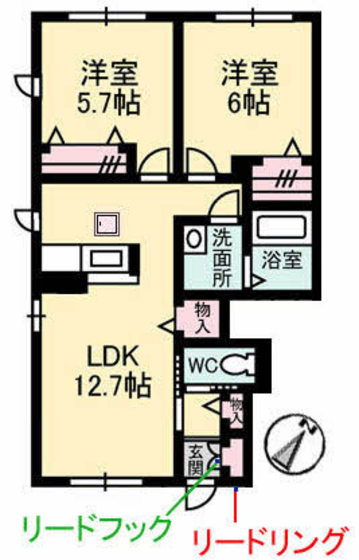 ヴィーニュＹの間取り