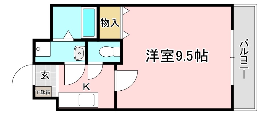 守山市今宿のマンションの間取り