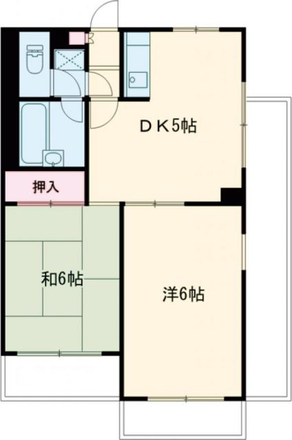 青梅市大柳町のマンションの間取り