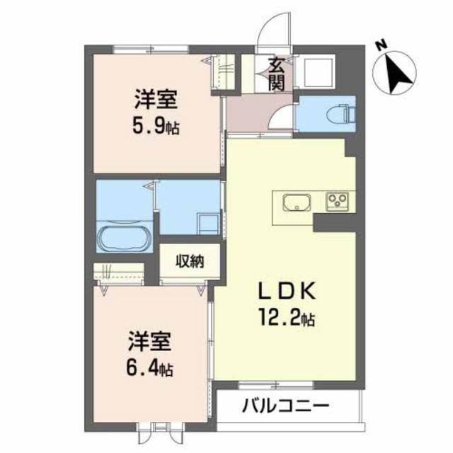 ベレオ新屋敷の間取り