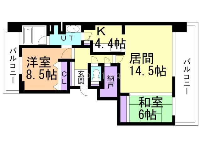 グレイスコート円山公園の間取り