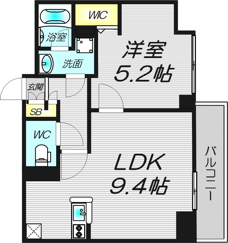 【アーバネックス南森町EASTの間取り】