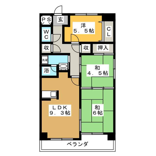 マルヤス土田ハイツの間取り