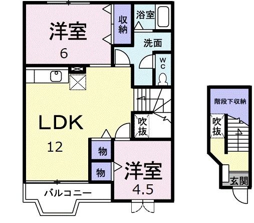 パークビサイド　一ツ橋Ｂの間取り