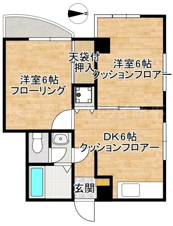 横浜市鶴見区豊岡町のマンションの間取り