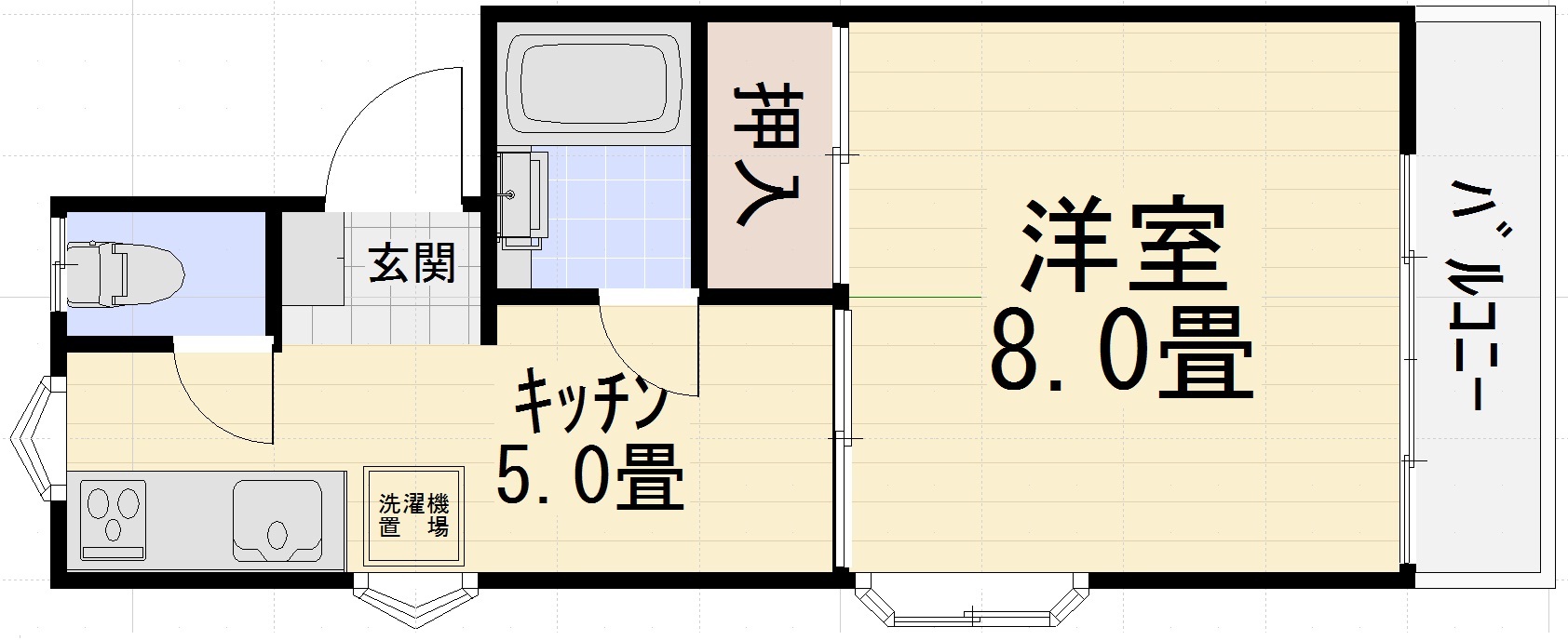 エスポワール伏見台１2の間取り