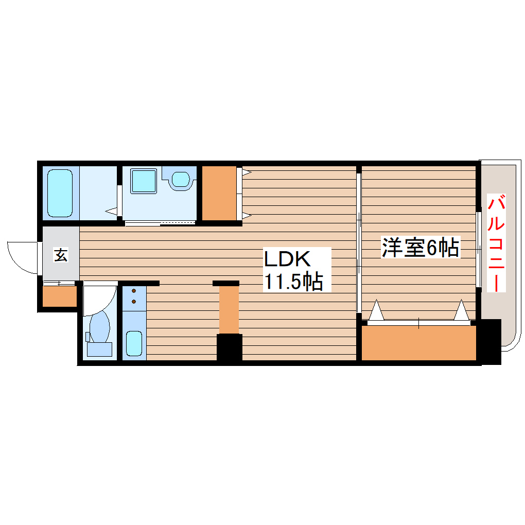 平和マンション榴ヶ岡の間取り