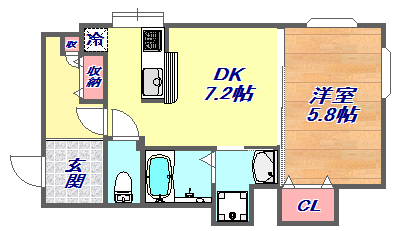 メゾン灘の間取り