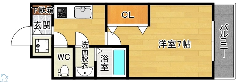 S-RESIDENCE上新庄ascentの間取り