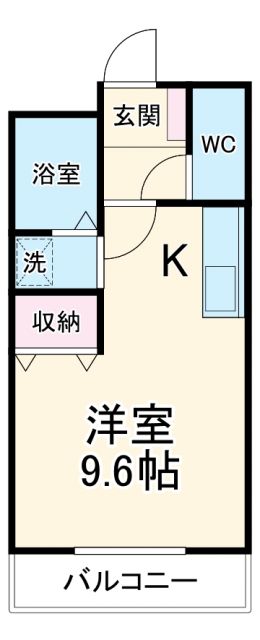 岡崎市本宿茜のアパートの間取り