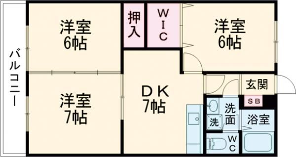 ヒルズ守恒の間取り