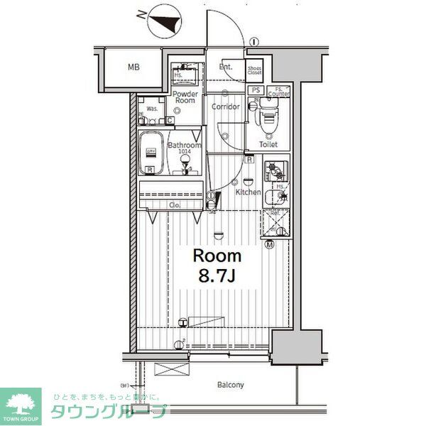 名古屋市中川区花池町のマンションの間取り